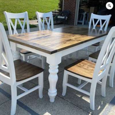 Made to Order Turned Leg Dining Table Sets, Locally Crafted, USA Solid Hardwood Dining Table Profile Picture
