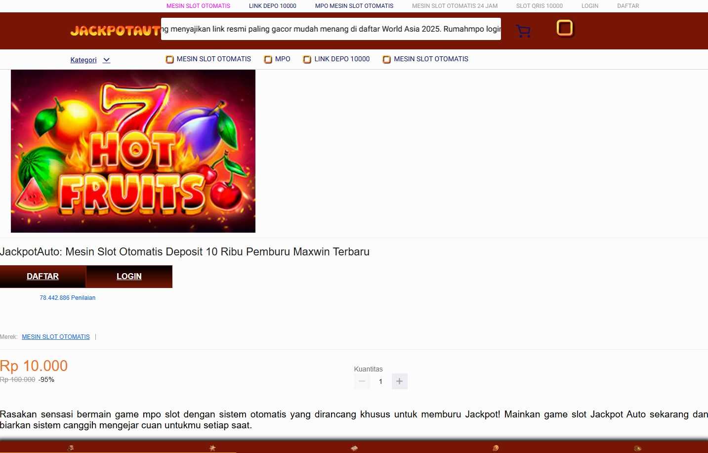 Mesin Slot Otomatis JackpotAuto Gampang Maxwin Terbaru | Mpo Slot | Situs Judi Slot Online dan Casino Mpo Depsoit Via Pulsa 2021 - 楽天ブログ