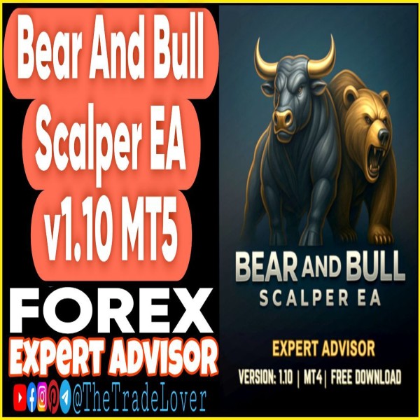 Bear And Bull Scalper EA v1.10 MT5 (Works on Build 5120+) | Forex Robot | MT5 Expert Advisor - The Trade Lovers