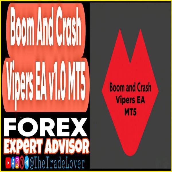 Boom and Crash Vipers EA v1.0 MT5 (Works on Build 5120+) | Forex Robot | MT5 Expert Advisor - The Trade Lovers