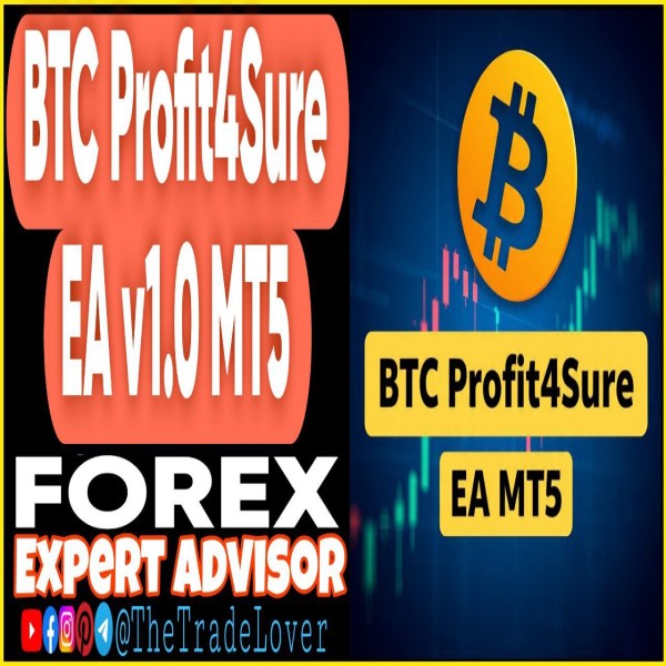 BTC Profit4Sure EA v1.0 MT5 (Works on Build 5264+) | Forex Robot | MT5 Expert Advisor - The Trade Lovers