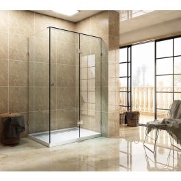 1200 X 900X2000MM FRAMELESS 10MM GLASS SHOWER SCREEN