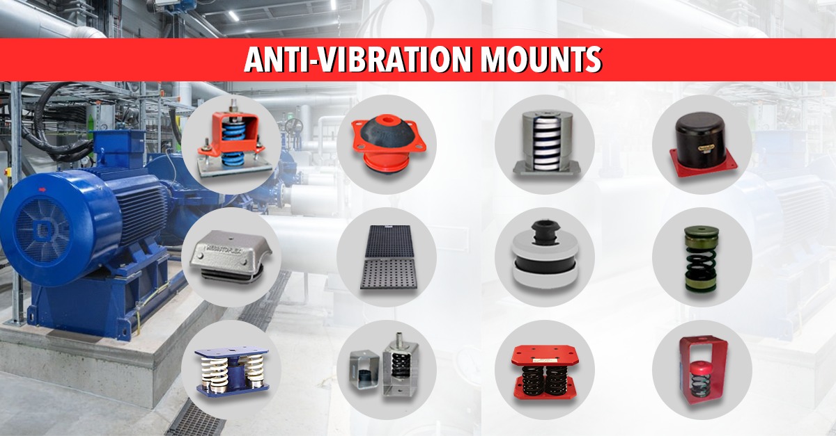 Anti Vibration Rubber & Spring Mounts | Resistoflex